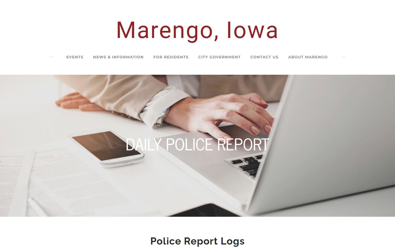 Marengo daily arrest reports without Iowa County jail mugshots